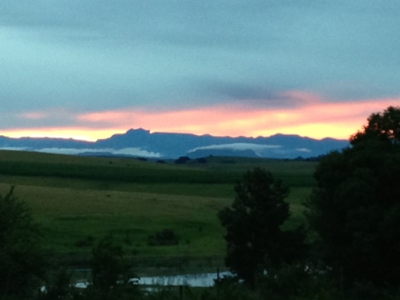 The Drakensburg Mountains by Evening-light